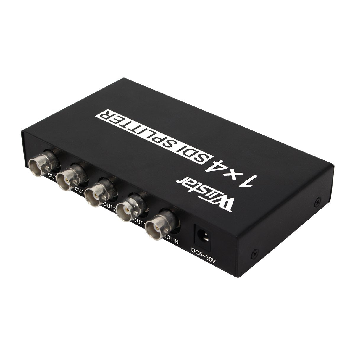 Wiistar Sdi 1X4 Splitter Black Amplifier Splitter 1 In To 4 Out Sd Sdi Hd Sdi 3G Sdi Repeater Extender